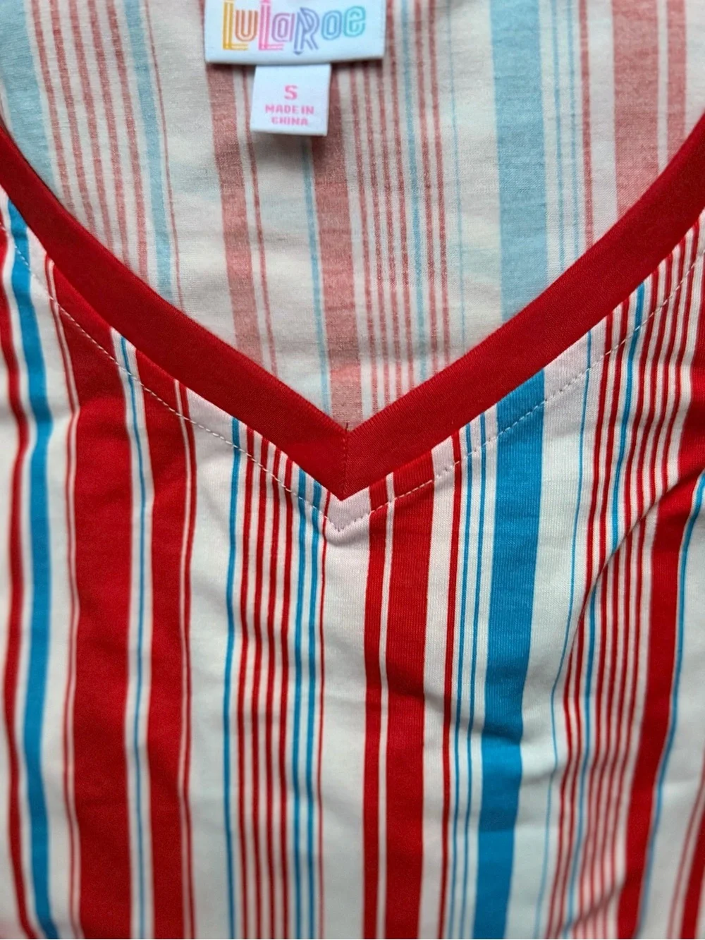 LuLaRoe Christy V-Neck Short Sleeve Top